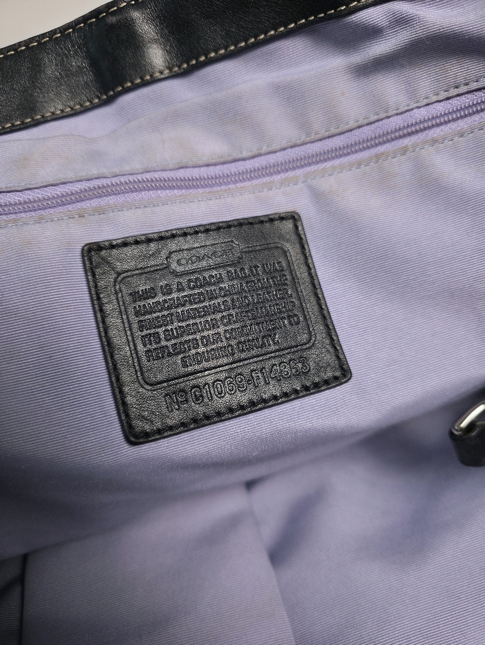 PROJECT Coach Black Canvas Tote 'C' Monogram Huge Shoulder Laptop Diaper Bag Y2K - Picture 14 of 16
